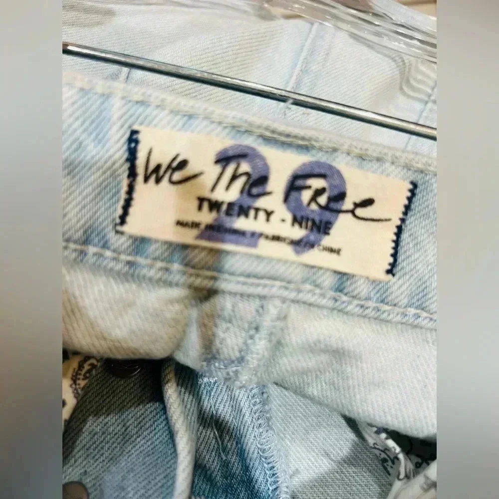 We the Free by Free People Going Rogue Patched Mini Skirt in Tidal Wave 29